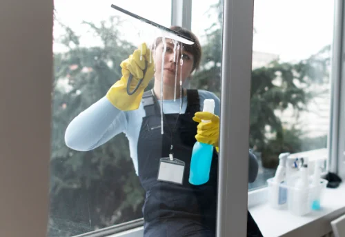 Nettoyage de vitres intérieures et extérieures à Moyemont